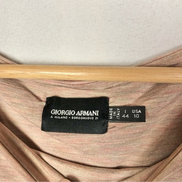 Giorgio Armani Pink Space Dyed Sleeveless Bateau Neck Blouse 10 - Picture 5 of 5